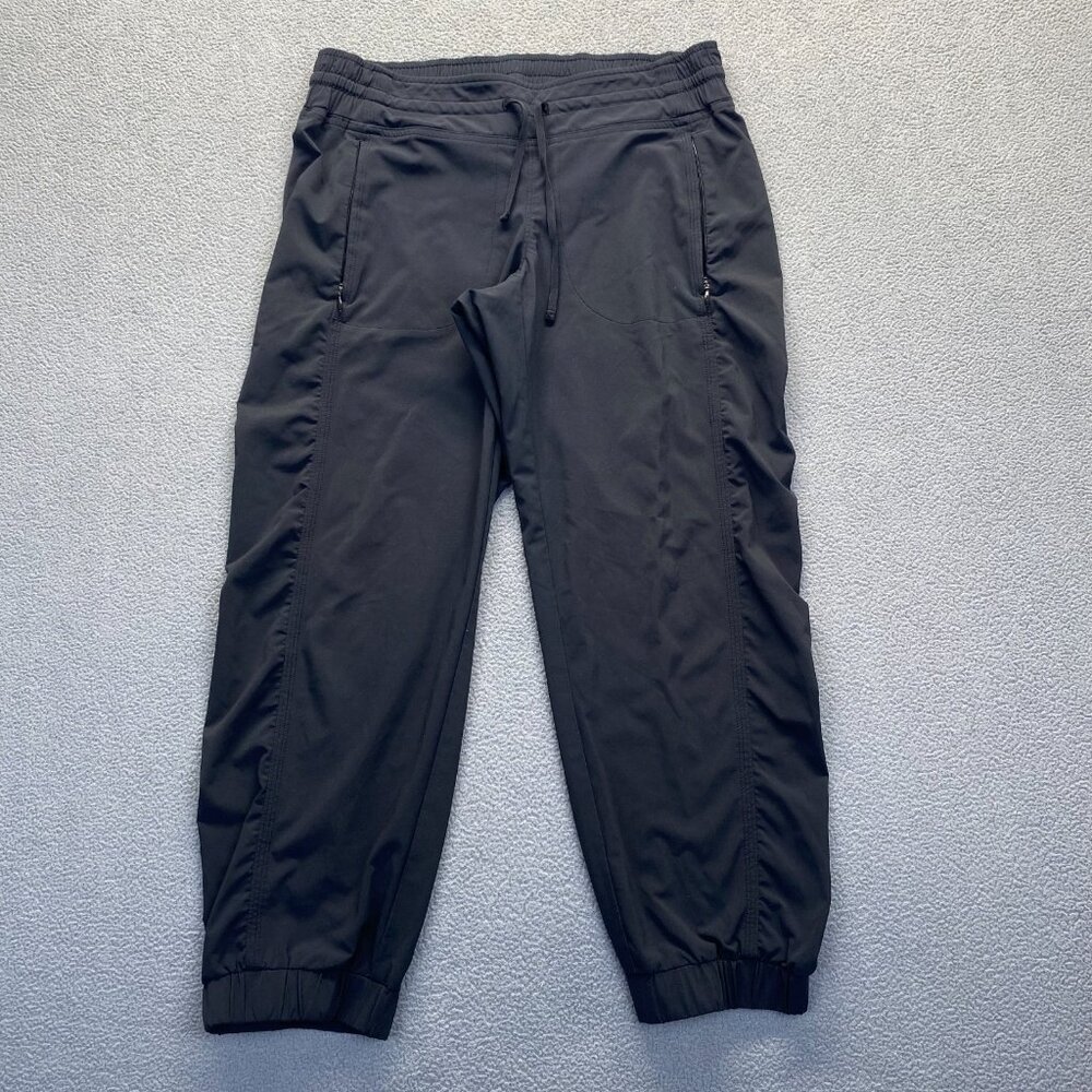 Athleta Pants Womens 2 Black Tapered Yoga Pull On Stretch Jogger Drawstring Crop